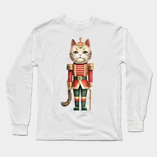 Cat Christmas Nutcracker Long Sleeve T-Shirt